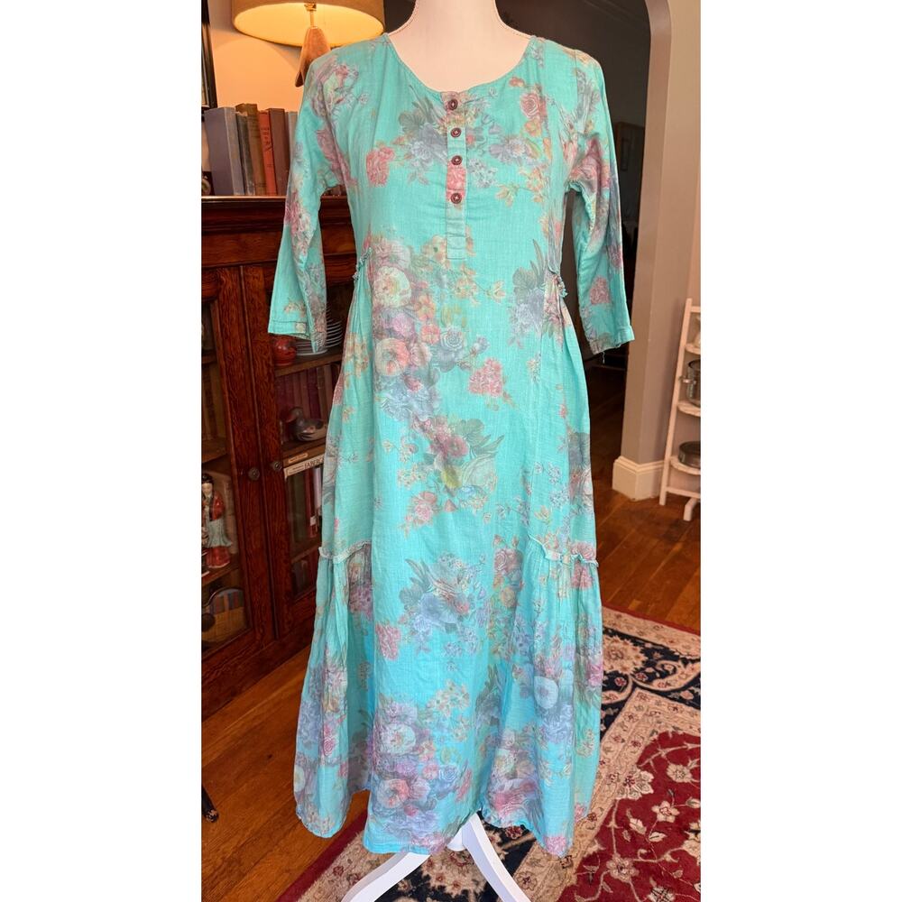 Cotton Gauze Smeeta Sacheti Dress, Size S